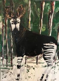 Antilope by jhago, 60x80 (gerahmt) ,Acryl auf Leinwand, 2018