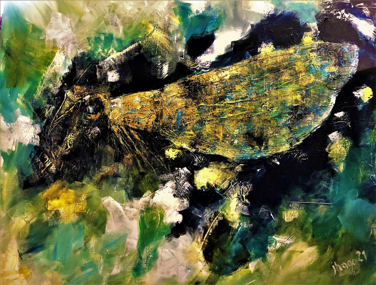 Dragonfly nebulaby jhago, 100x70, Acryl auf Leinwand, 2020